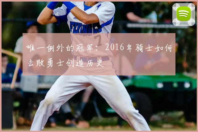 唯一例外的冠军：2016年骑士如何击败勇士创造历史